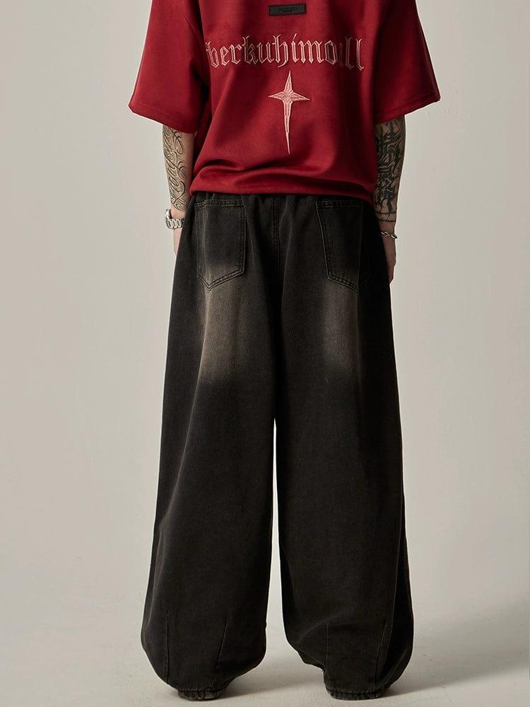 RT No. 11177 BAGGY STRAIGHT DENIM JEANS Product Image