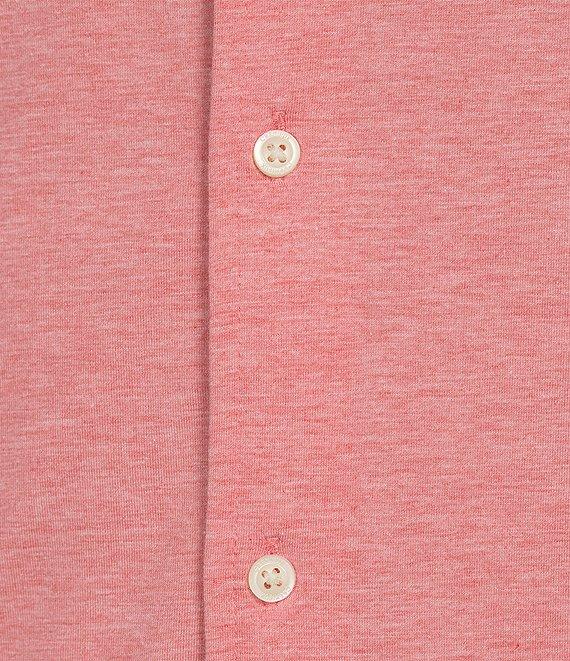 Cremieux Blue Label Stretch Jersey Solid Short Sleeve Coatfront Shirt Product Image