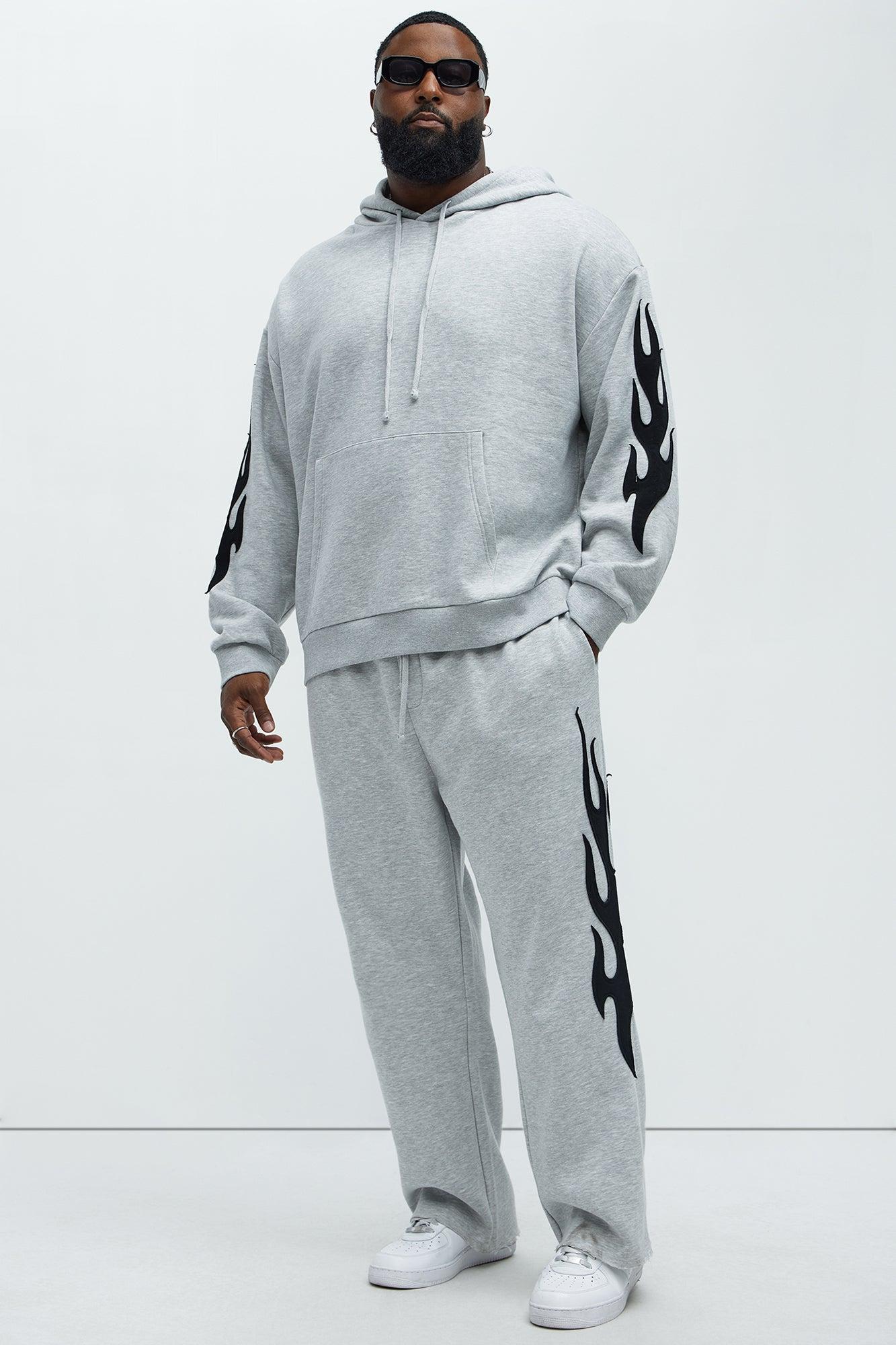 Flame Time Tyson Hoodie - Heather Grey Product Image