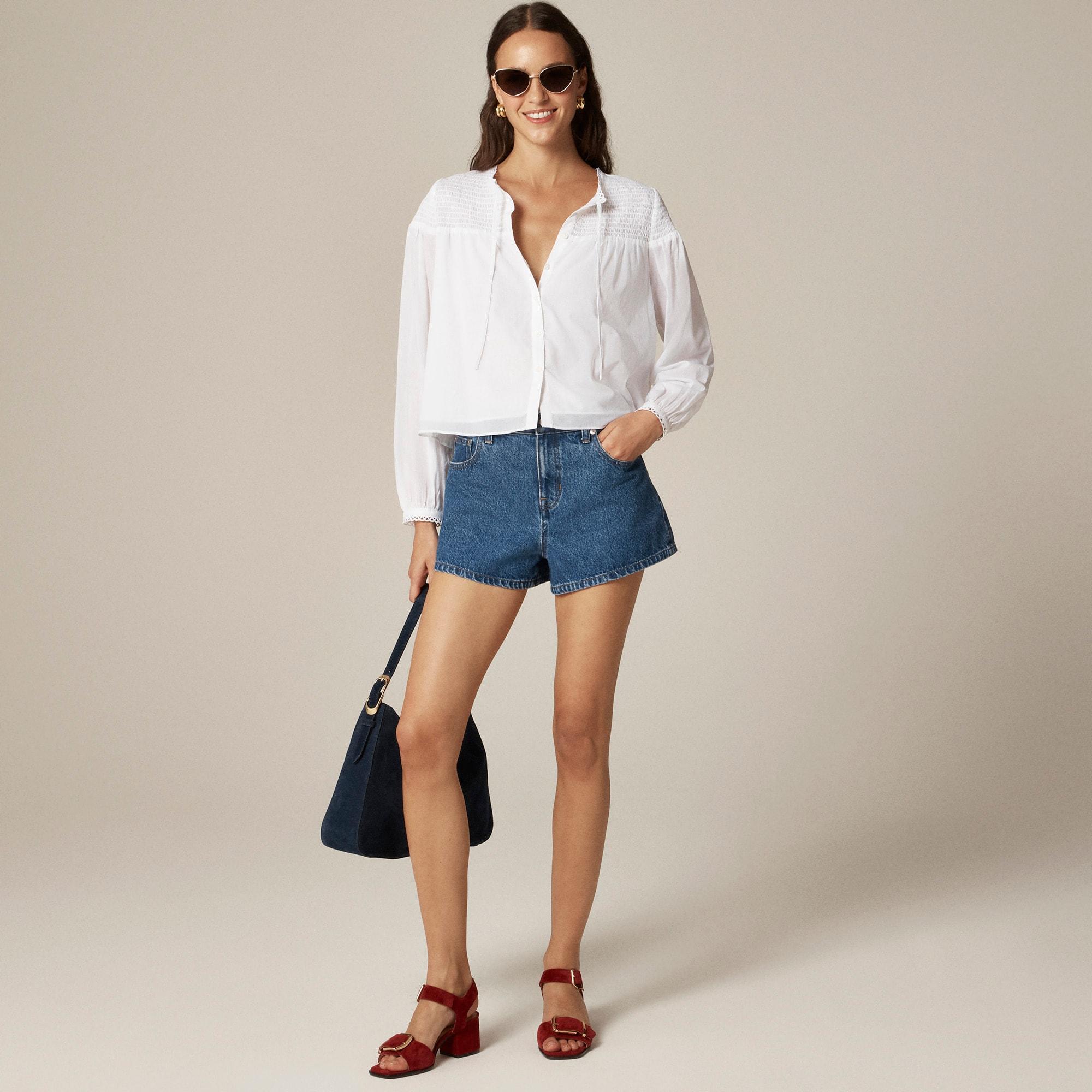 Popover top in cotton voile Product Image