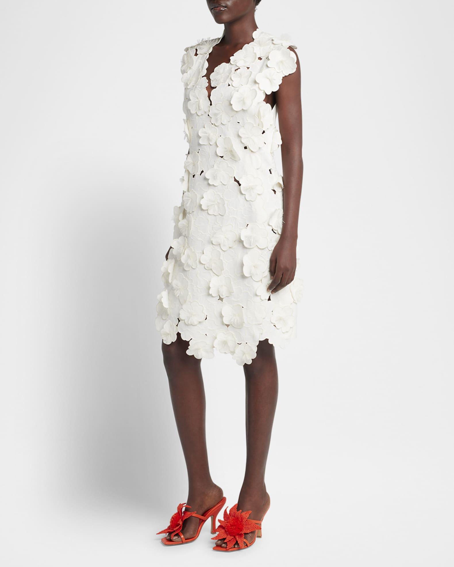 Flower Embroidered Sleeveless Dress Product Image