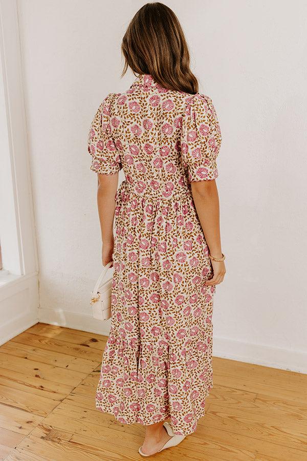 Falling For Floral Midi Dress Product Image