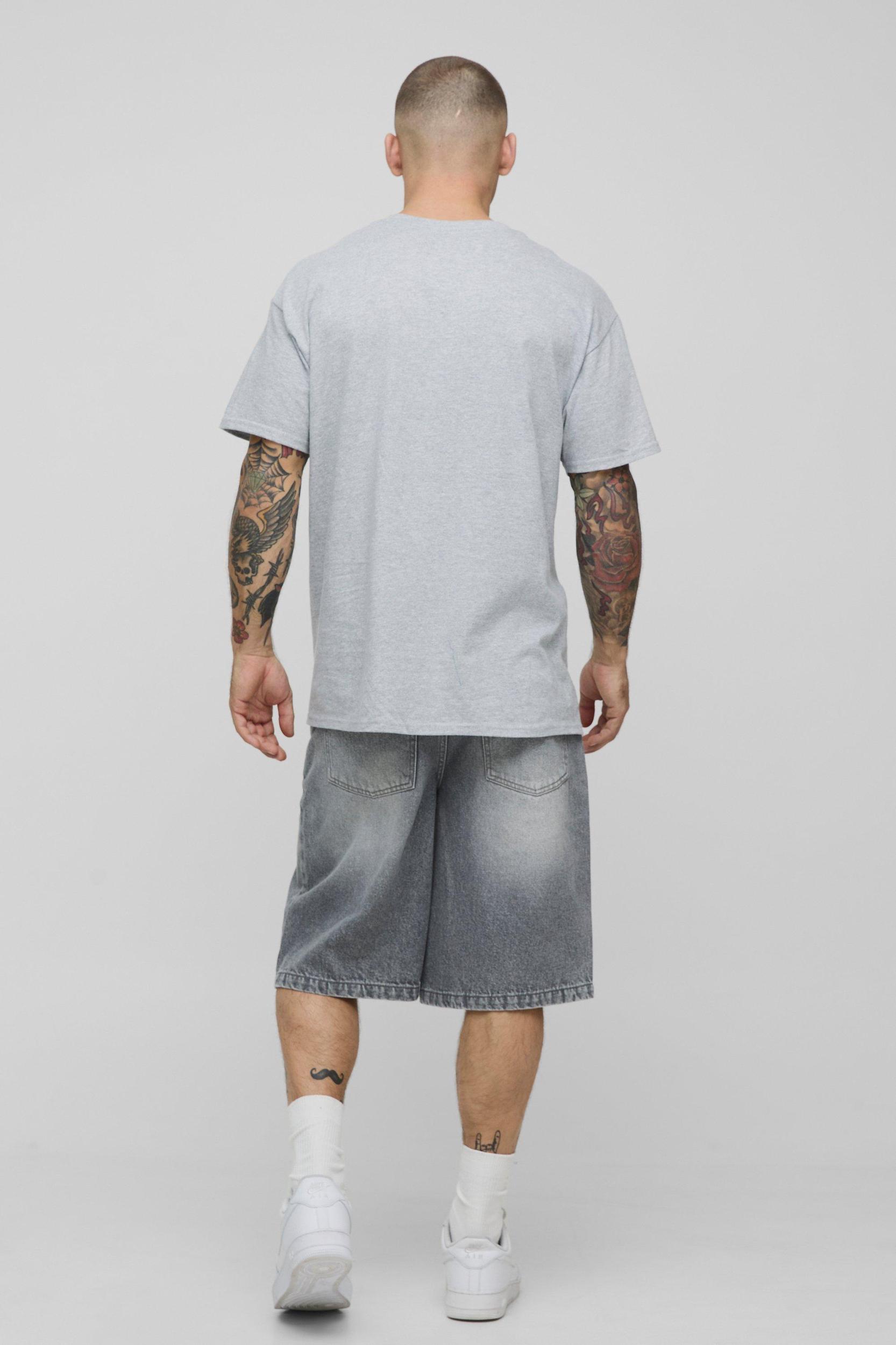 Grey Regular Fit Heinz Ketchup License Graphic T Shirt | boohooMAN USA Product Image