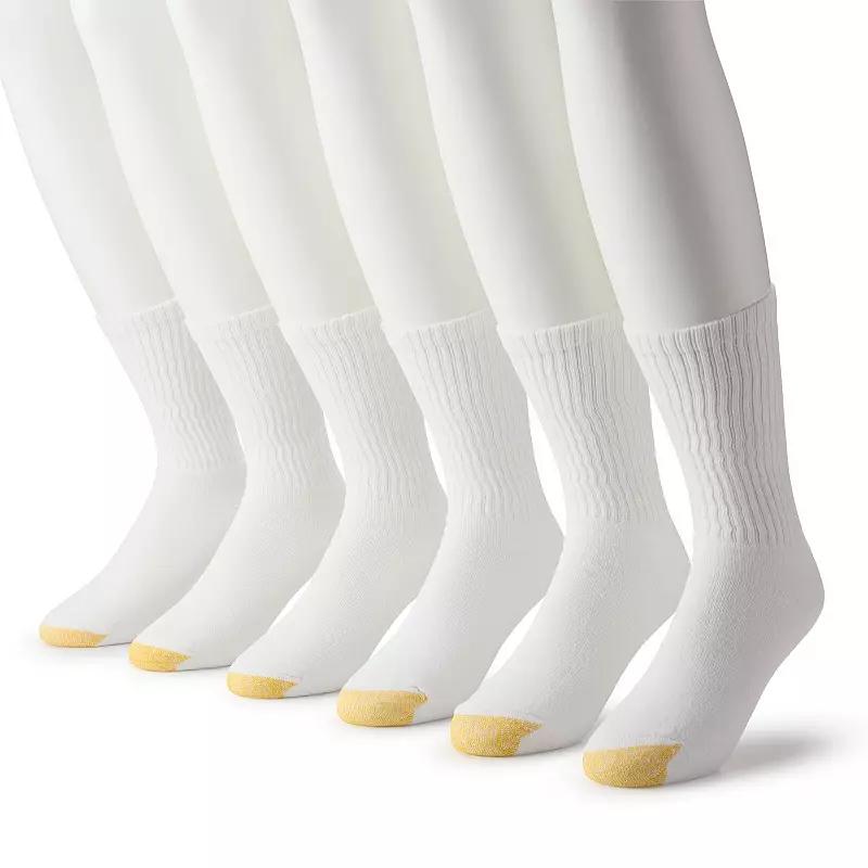 Cotton Cushion Big & Tall Crew Socks 6-Pack Product Image
