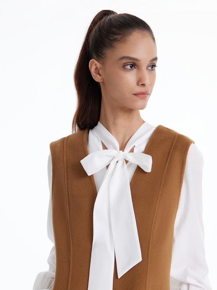 Brown Wool Tank Mini Dress Product Image