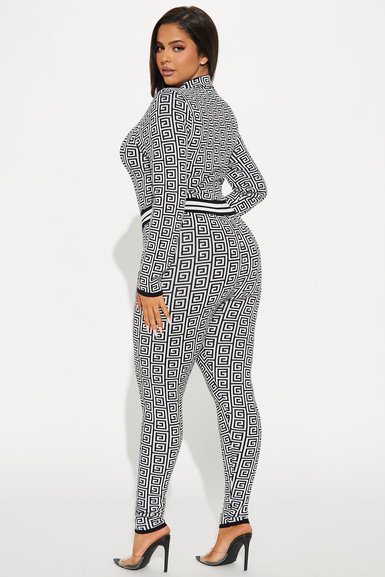 Gabrielle Pant Set - Black/combo Product Image