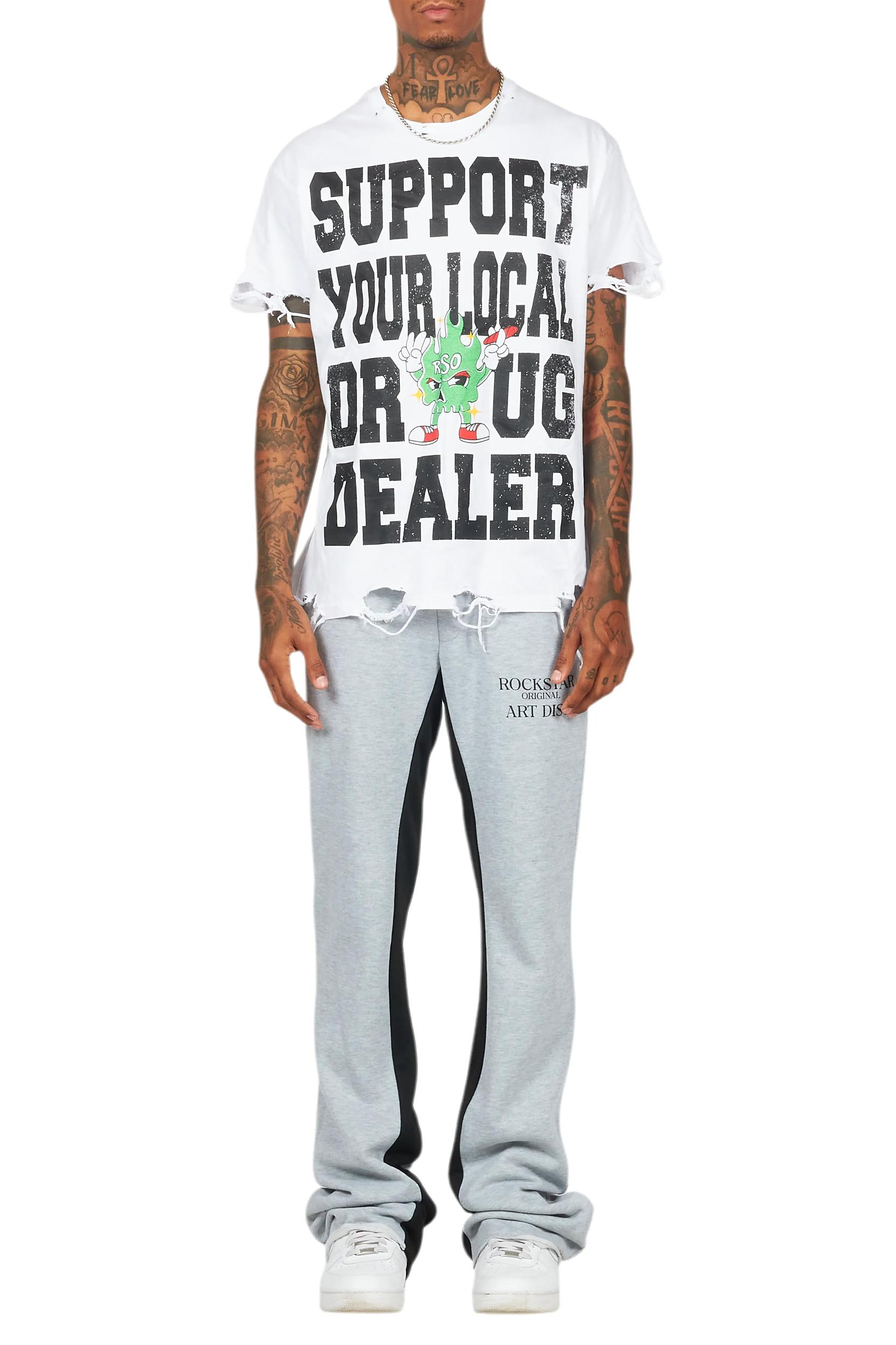 Briggs Heather Grey Baggy Pant Male Product Image