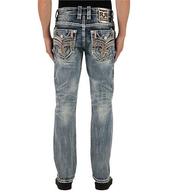Rock Revival Elijah 32#double; Inseam Straight Leg Jeans Product Image