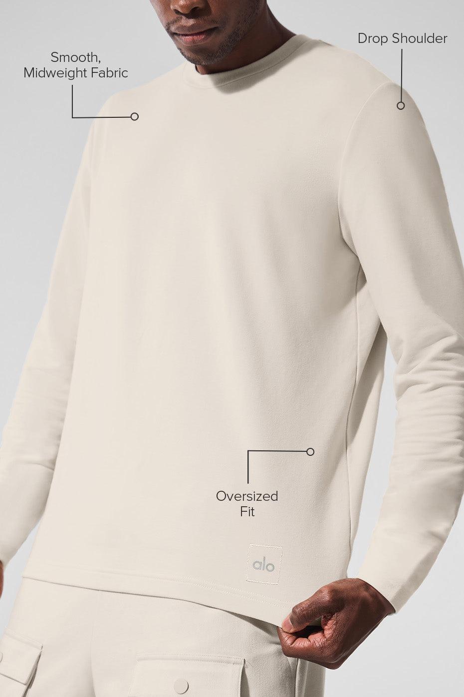 Double Take Long Sleeve Crew - Bone Male Product Image