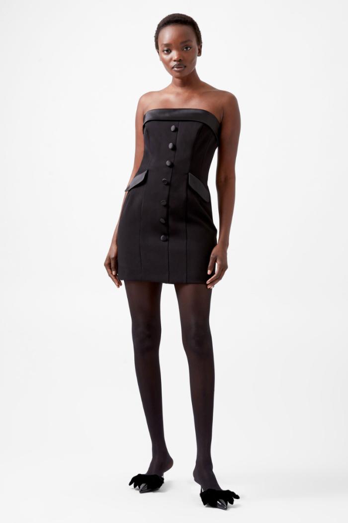 Gemma Cary Satin  Strapless Dress Product Image