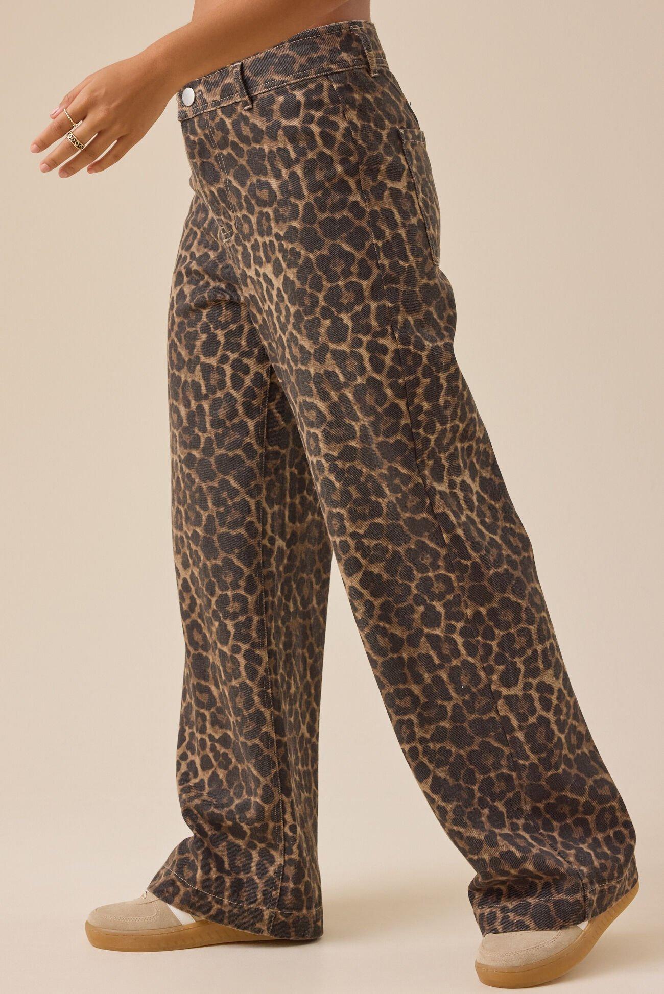 Fawn Cheetah Baggy Pants Product Image