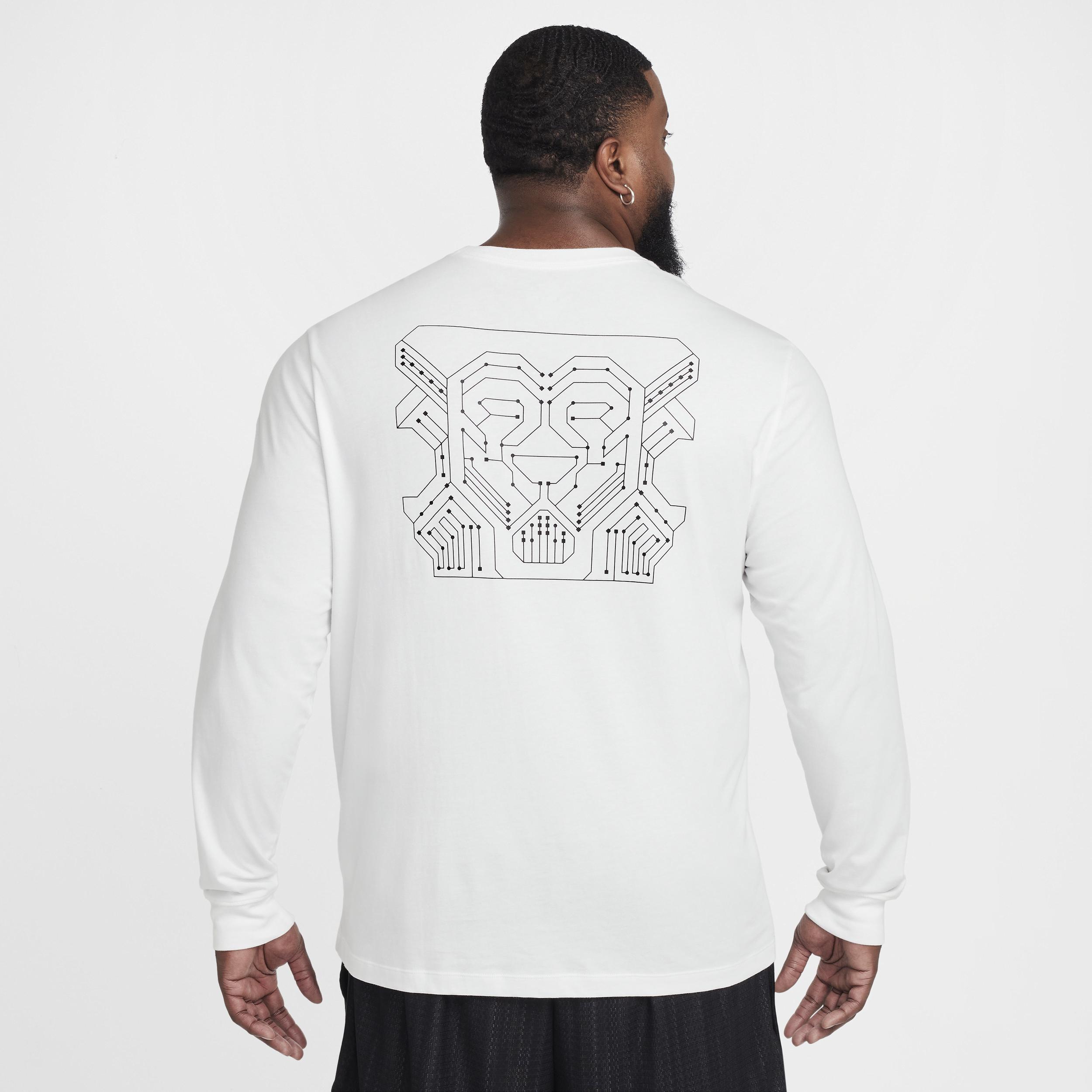 Nike Mens LeBron Max90 Long-Sleeve Basketball T-Shirt | HF6191-100 Product Image