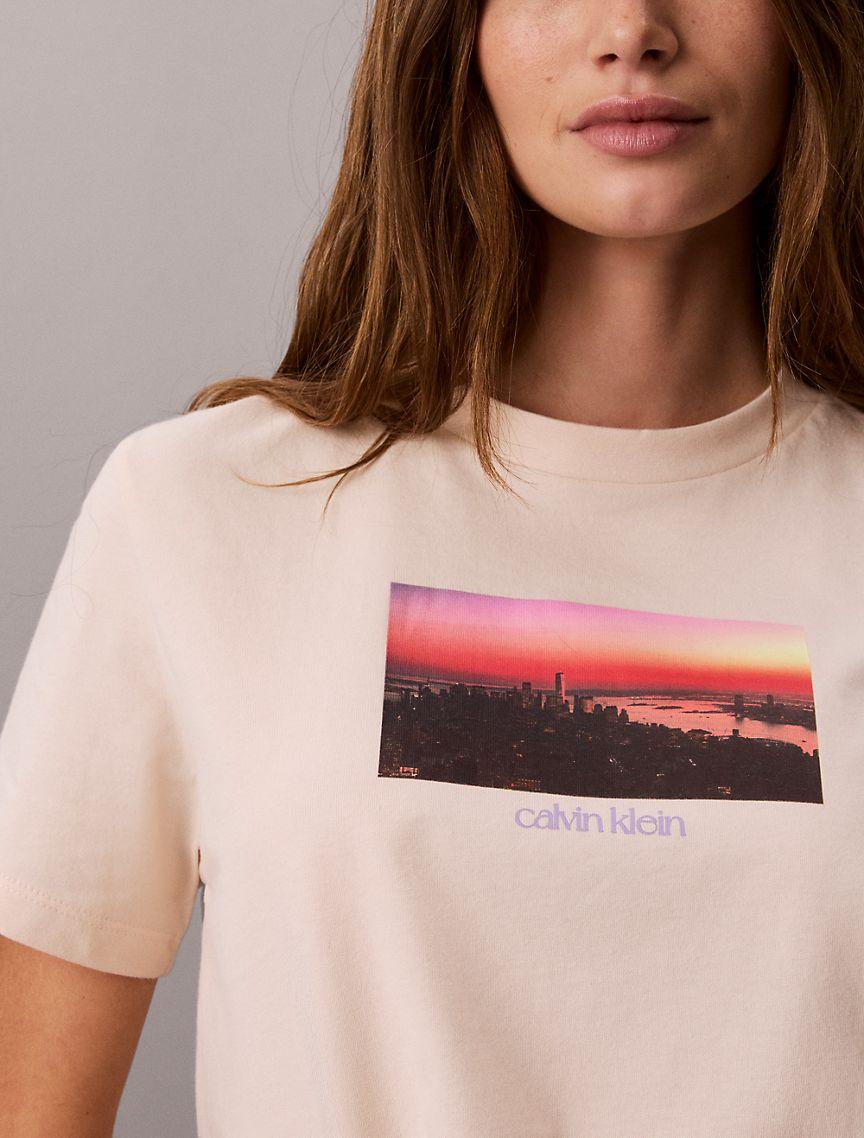 City Sunset Logo Graphic Classic T-Shirt Product Image