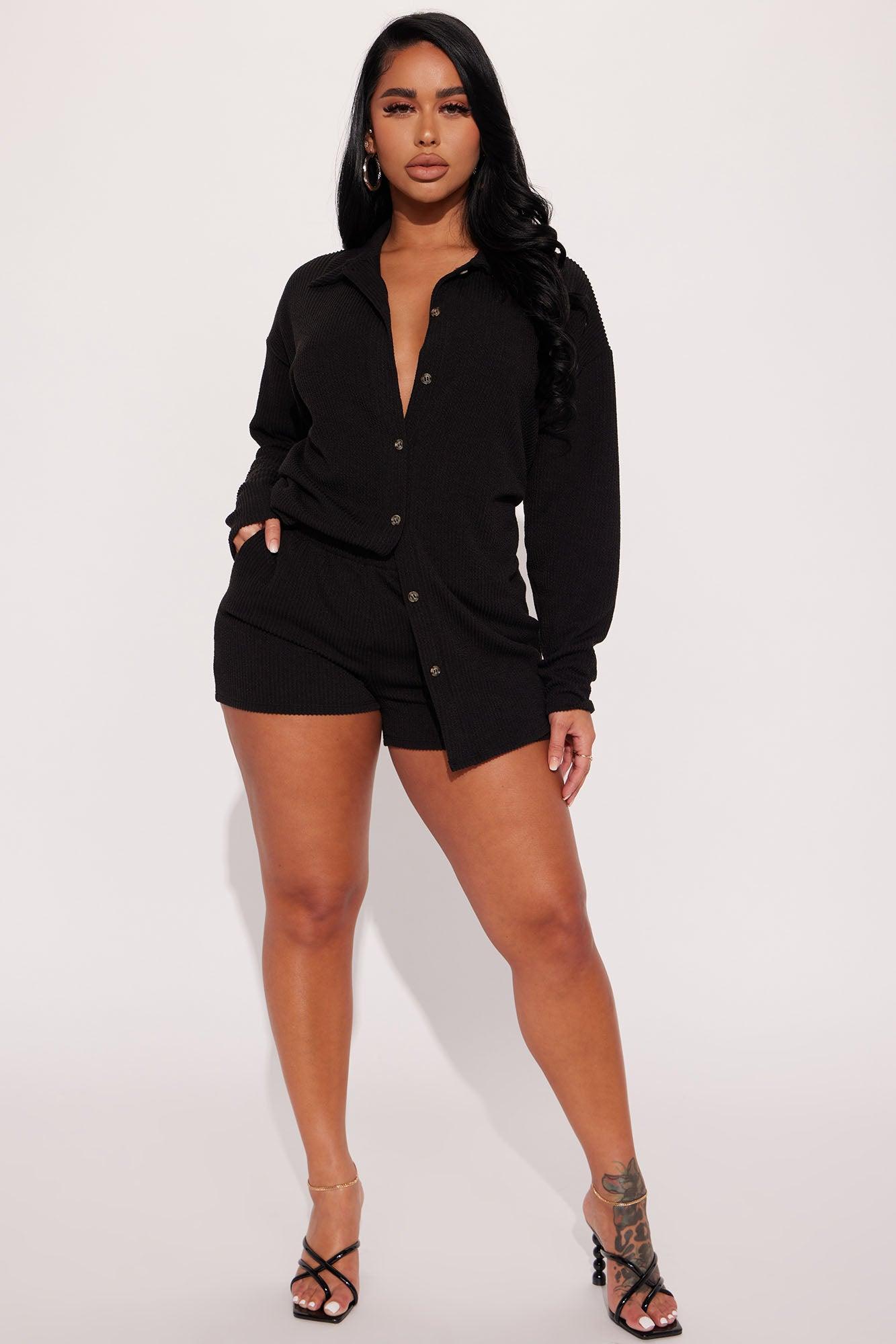 Bianca Short Set - Black Product Image