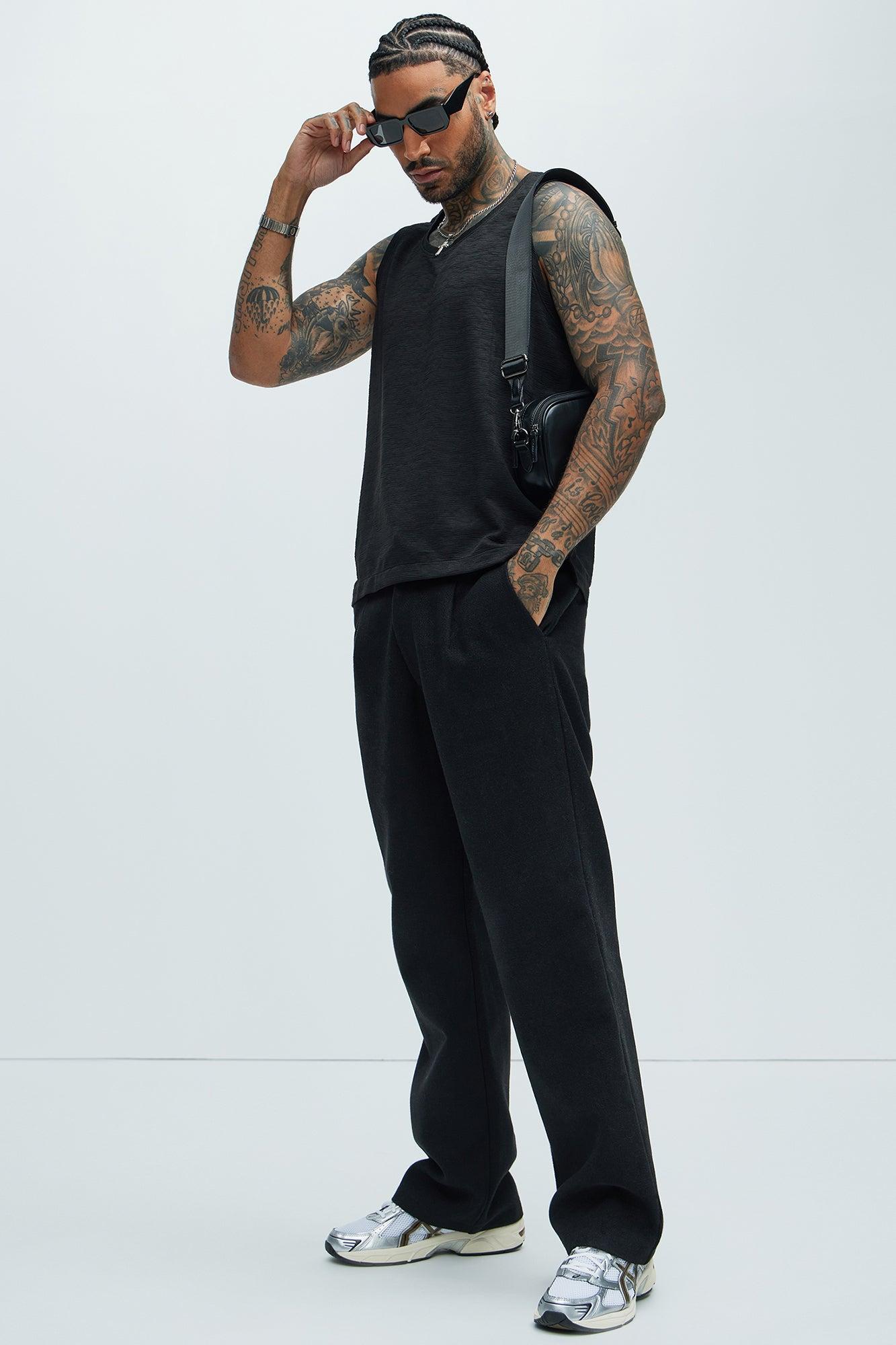 Blaze Textured Tank - Black Product Image