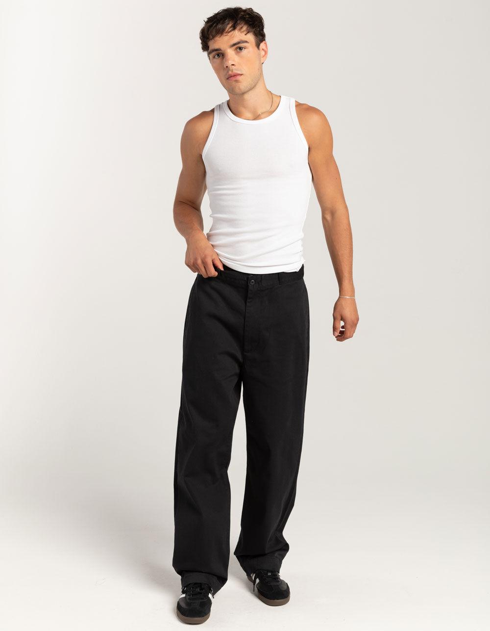 RSQ Mens Solid Fitted Ribbed Tank Top - WHITE Product Image