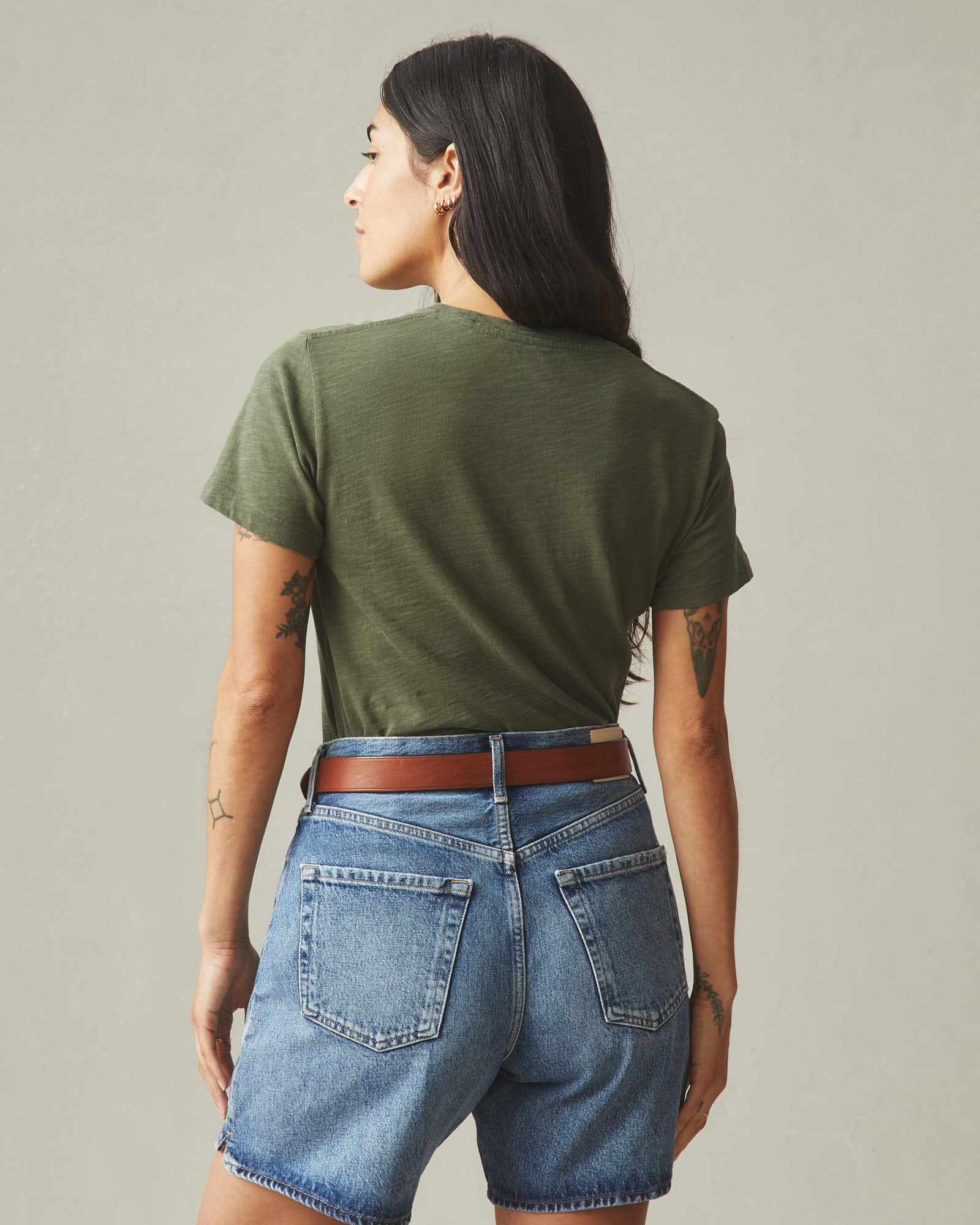 Women's Premium Slub Crew Tee - Fern Female Product Image