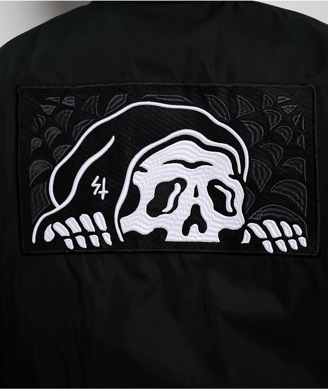 Lurking Class by Sketchy Tank Box Lurker Black Varsity Jacket Product Image
