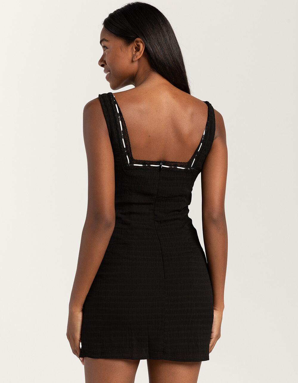 RSQ Womens Ribbon Slip Dress - BLACK Product Image