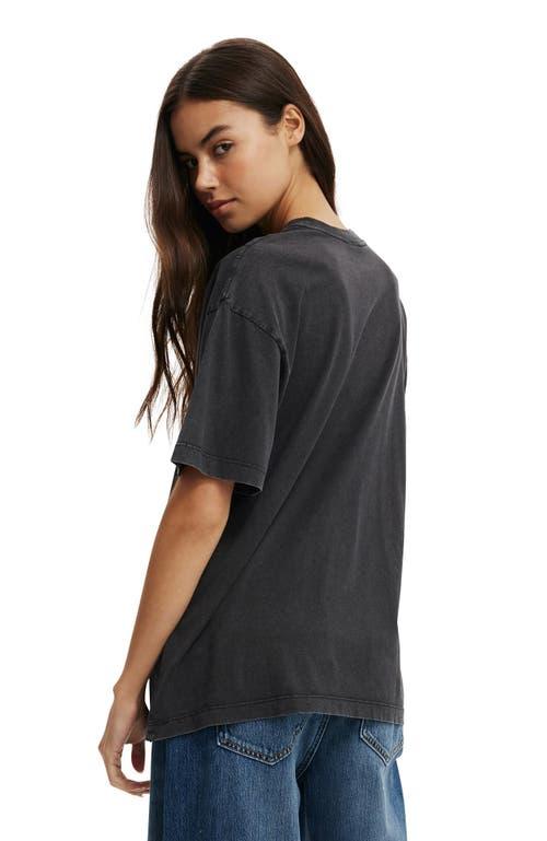 Cotton On Women's The Lcn Music Boxy Graphic Tee in Guns N Roses  Washed Black at Nordstrom, Size Small Product Image