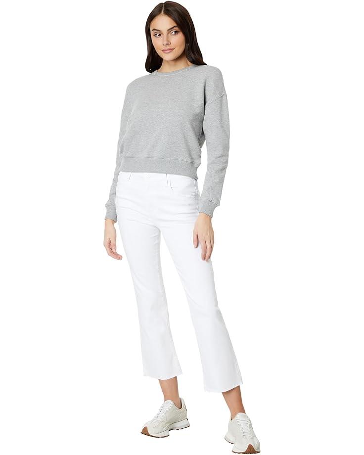 Gwen High-Rise Wide Leg Raw Hem 5 Pockets Zipper Fly Product Image