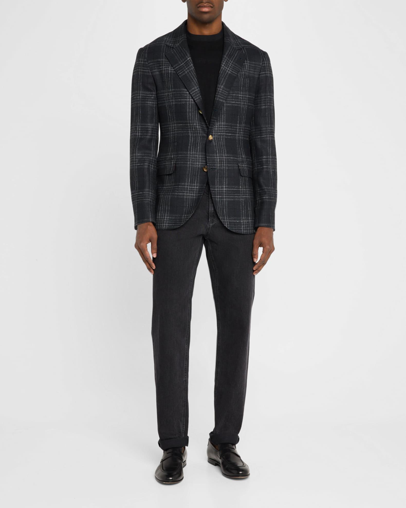 Men's Madras Plaid Sport Jacket Product Image