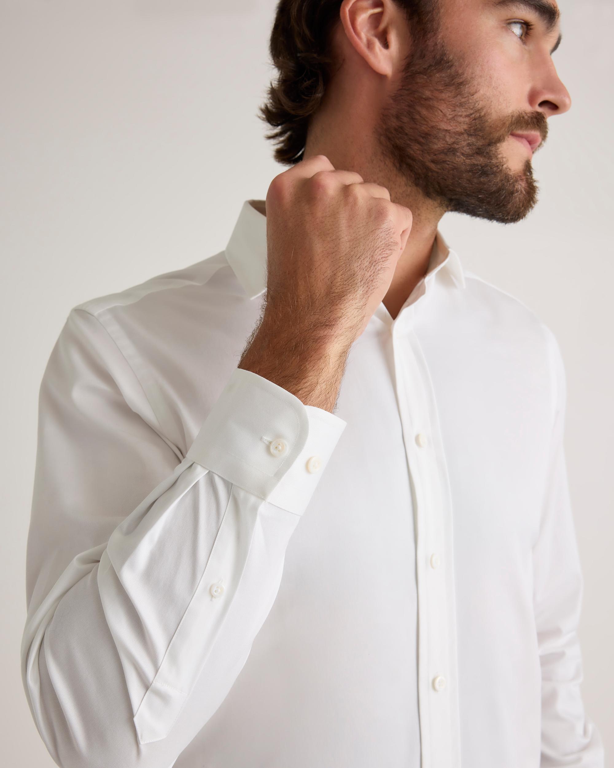 Quince | Men's Stretch Twill Dress Shirt Organic Cotton Product Image