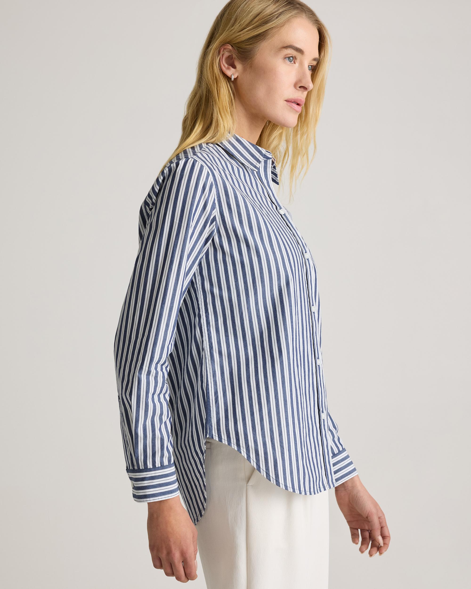 Quince | Women's Poplin Long Sleeve Shirt Organic Cotton Product Image