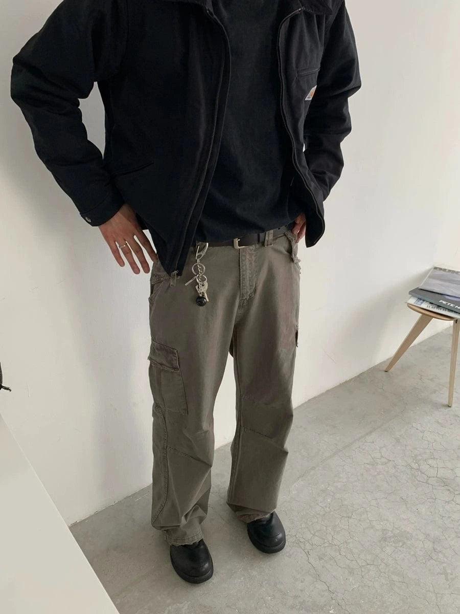 RT No. 18769 CARGO STRAIGHT PANTS Product Image