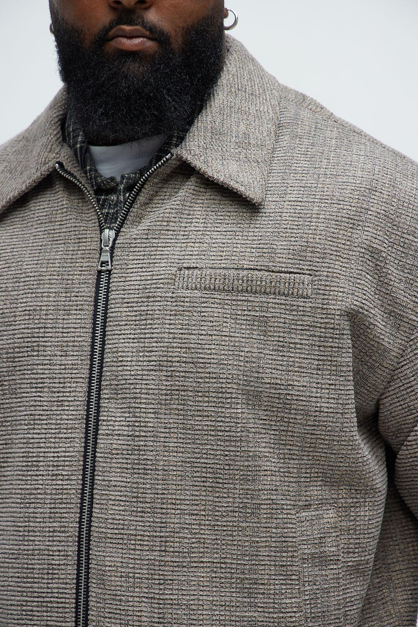 Farmington Textured Work Jacket - Grey Product Image