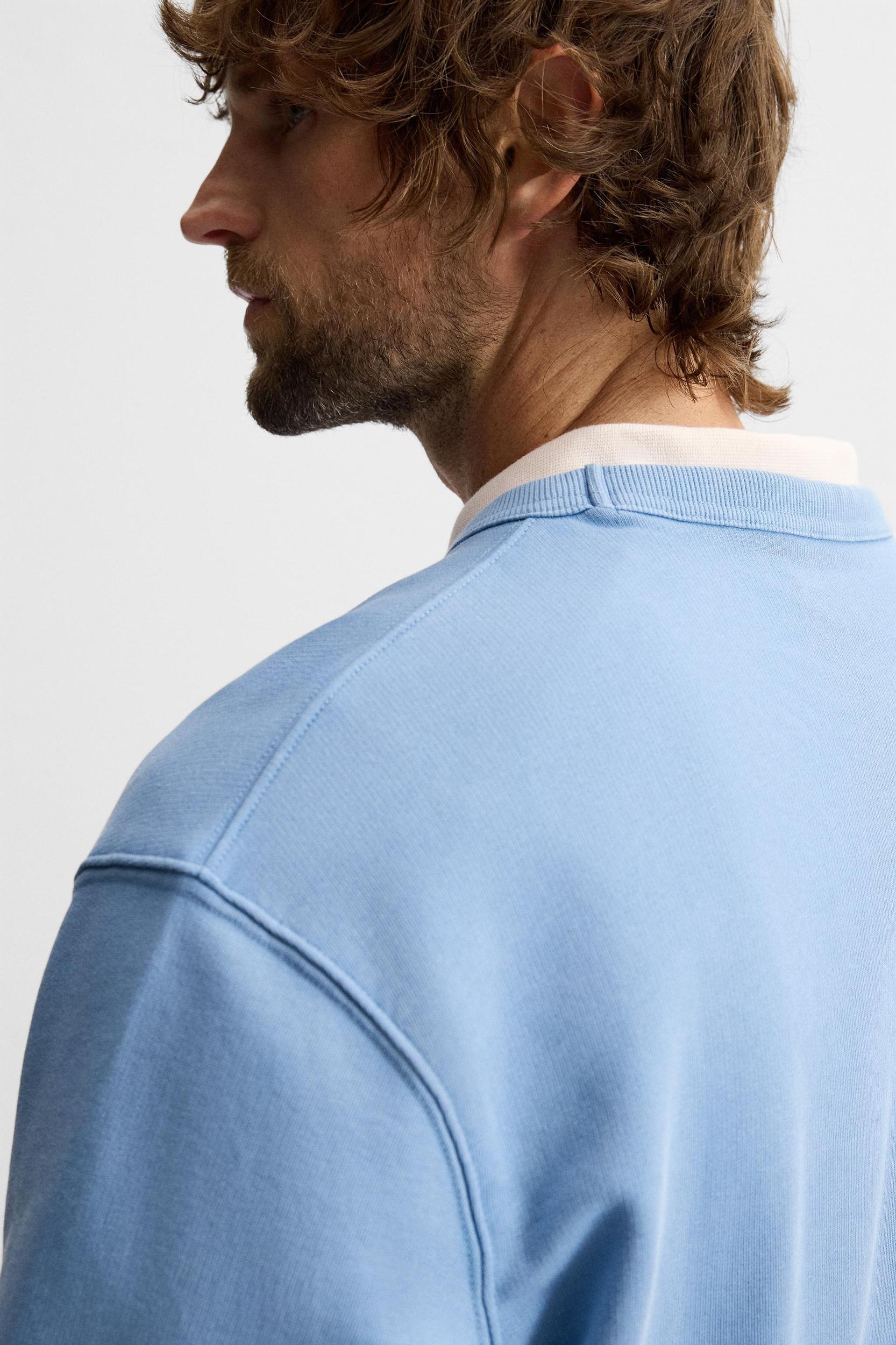 WASHED CREW NECK SWEATSHIRT Product Image