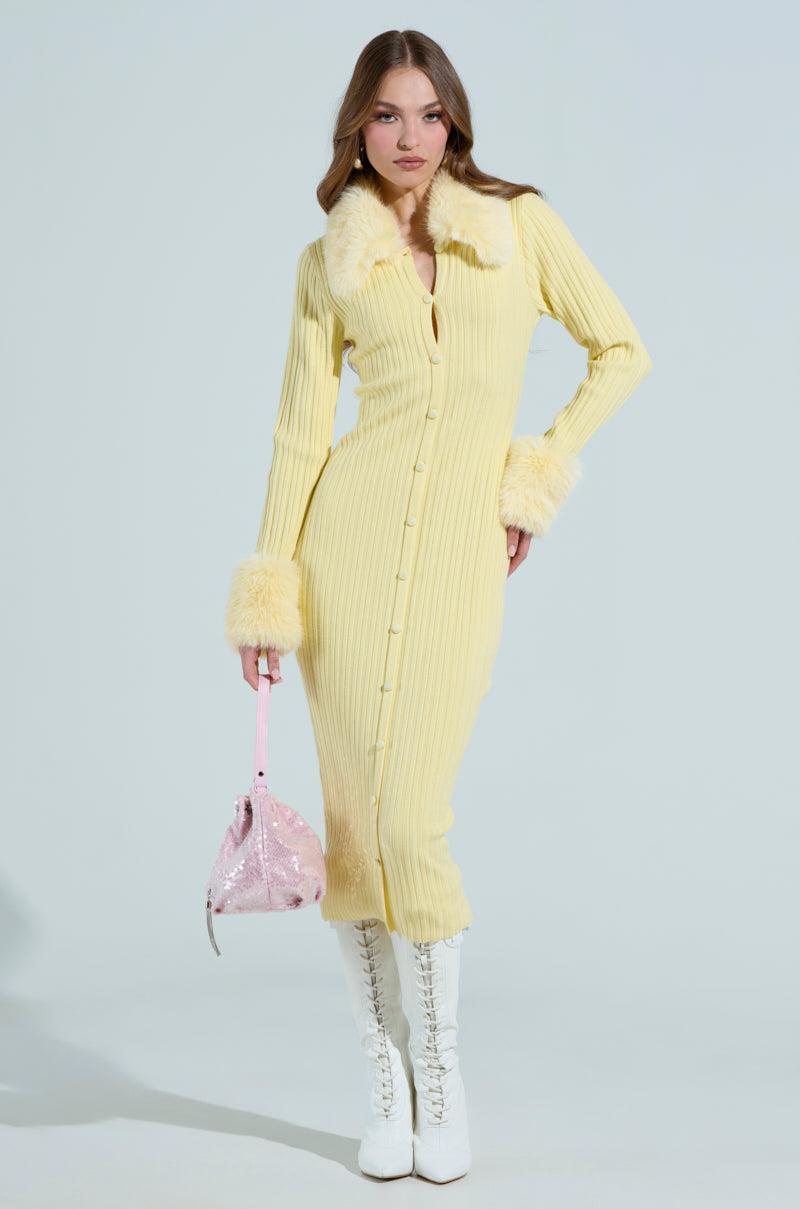 READY FOR SPRING KNIT MIDI DRESS Product Image