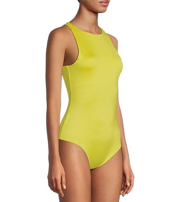 Gianni Bini Layla Sleeveless Racer Knit Coordinating Bodysuit Product Image