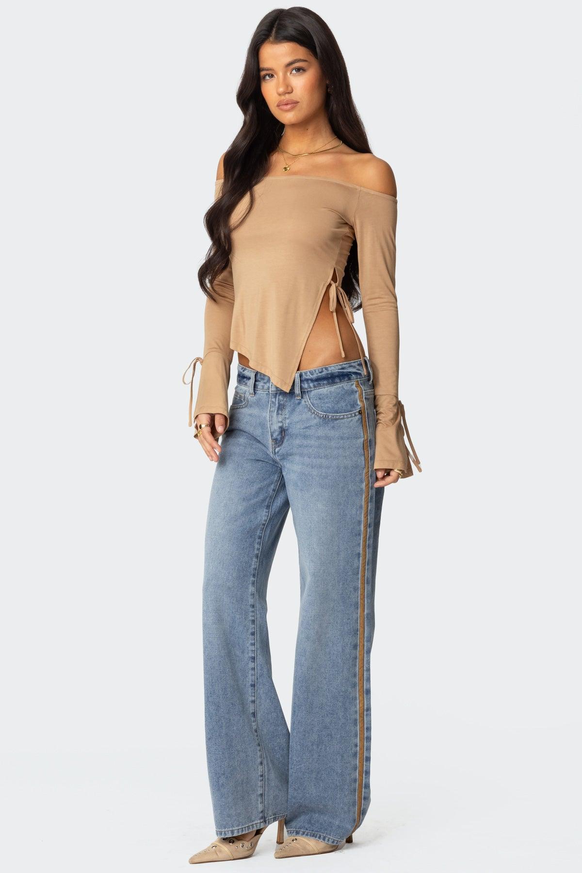 Jeni Asymmetric Off Shoulder Top Product Image