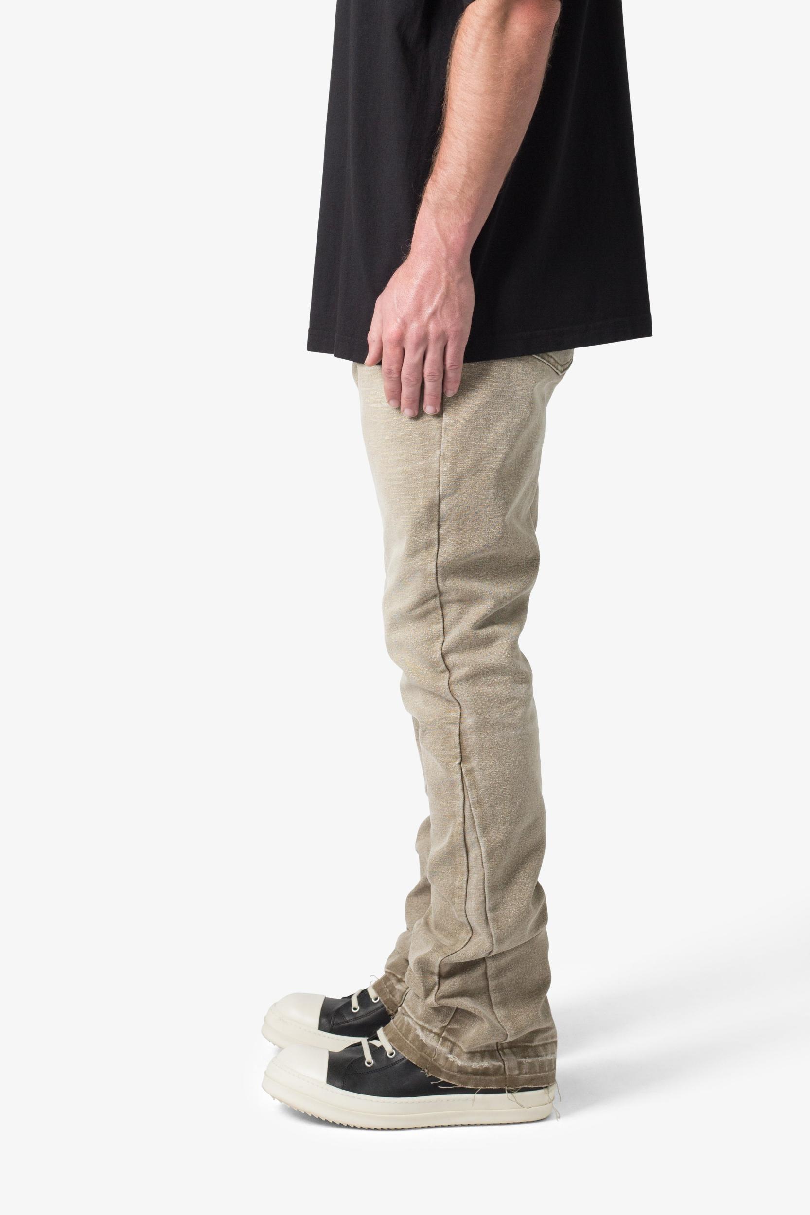 B649 Ground Moss Flare Denim - Moss Product Image