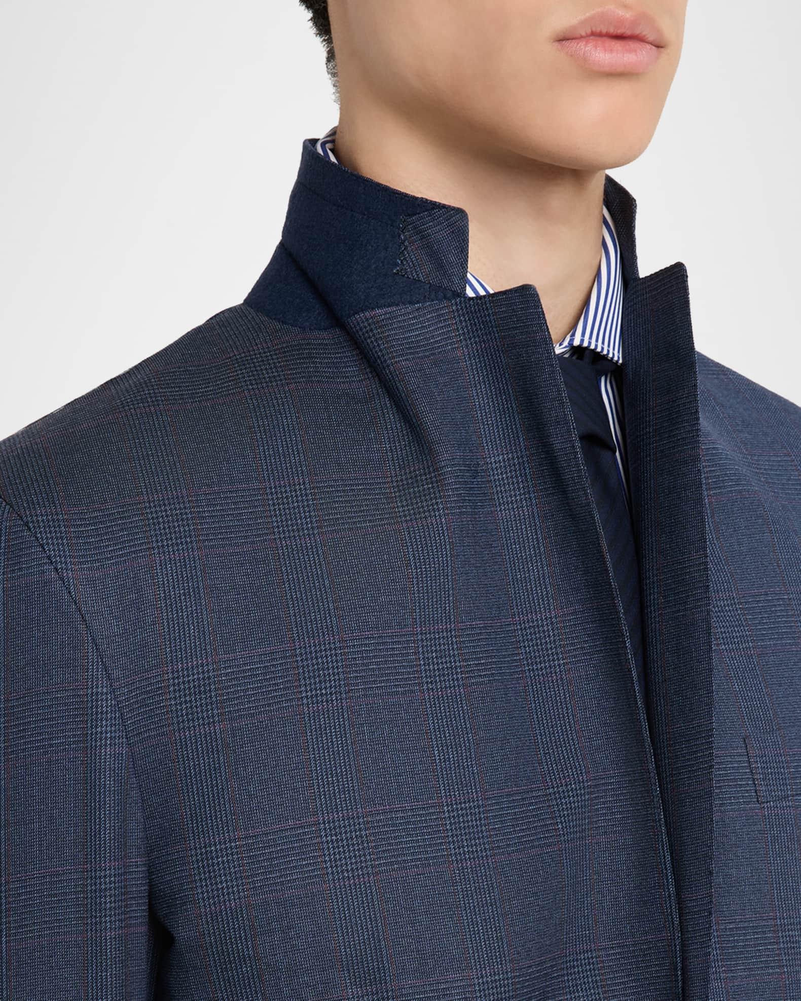 Men's Wool Plaid Two-Piece Suit Product Image