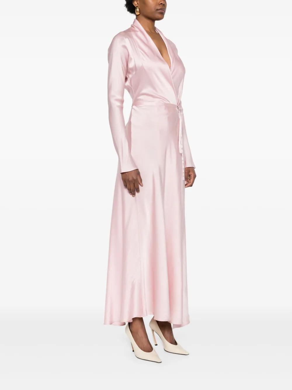 silk wrap dress Product Image