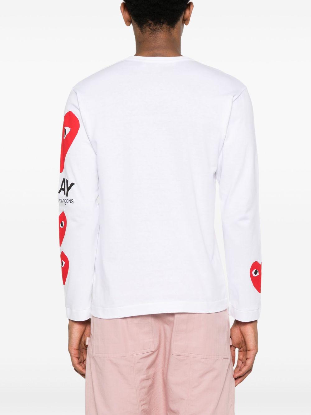 heart-print T-shirt Product Image