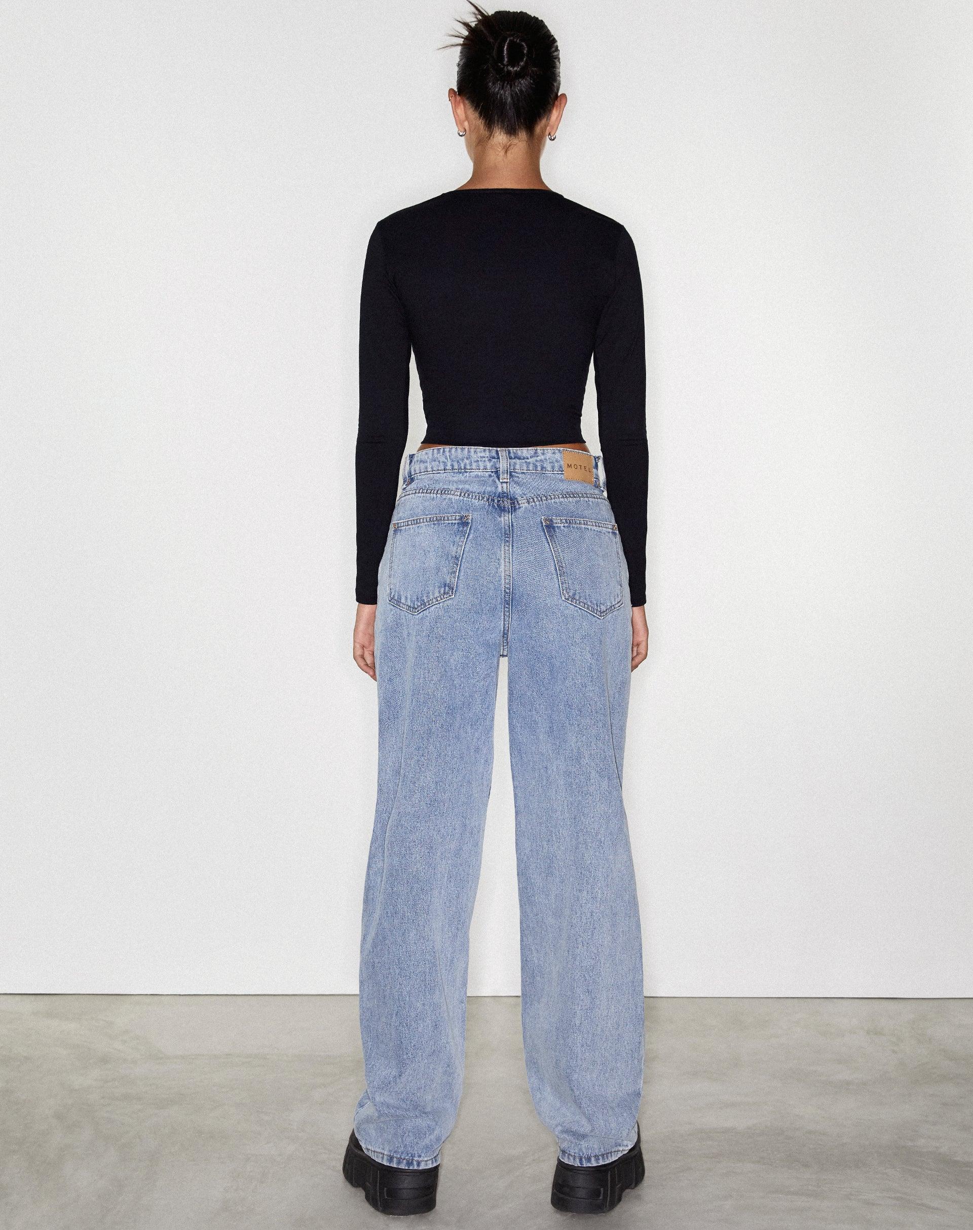 Rips Parallel Jean in Light Wash Product Image