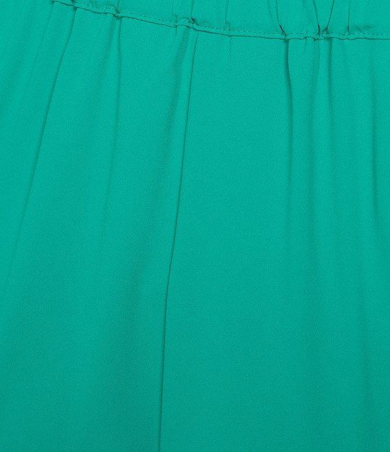 Ming Wang Plus Crepe De Chine Straight Leg Pants Product Image