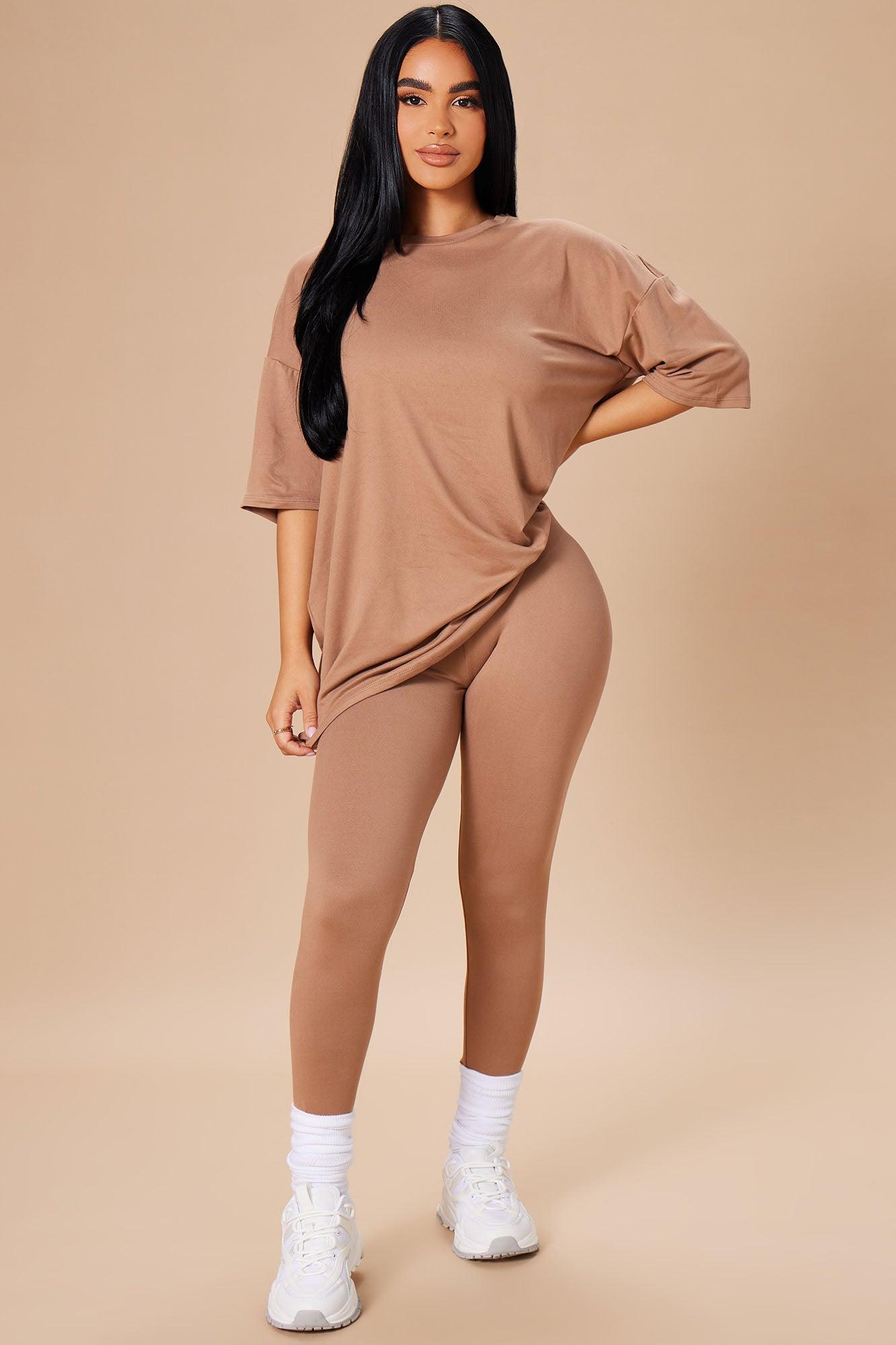 Weekend Vibes Legging Set - Mocha Product Image