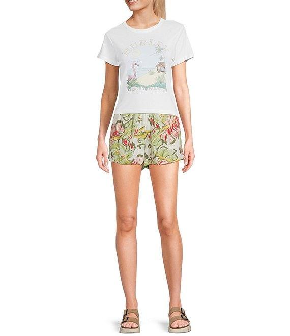 Hurley Malibu Tropical Floral/Leaf Printed Shorts Product Image