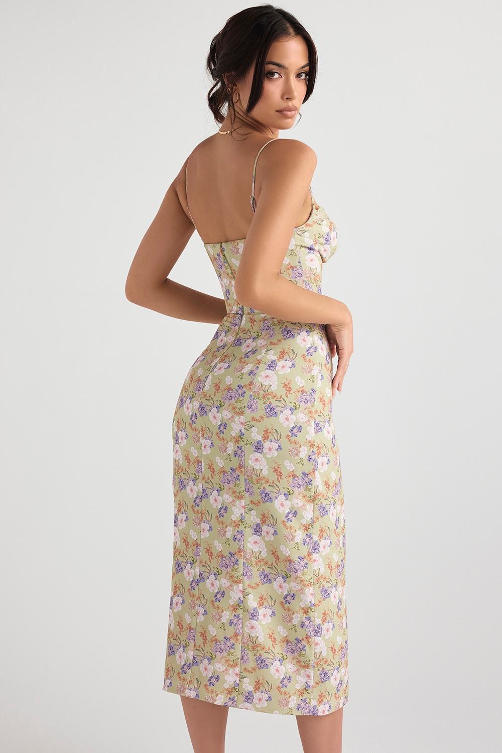 Charlotte  peony print  midi sundress Product Image