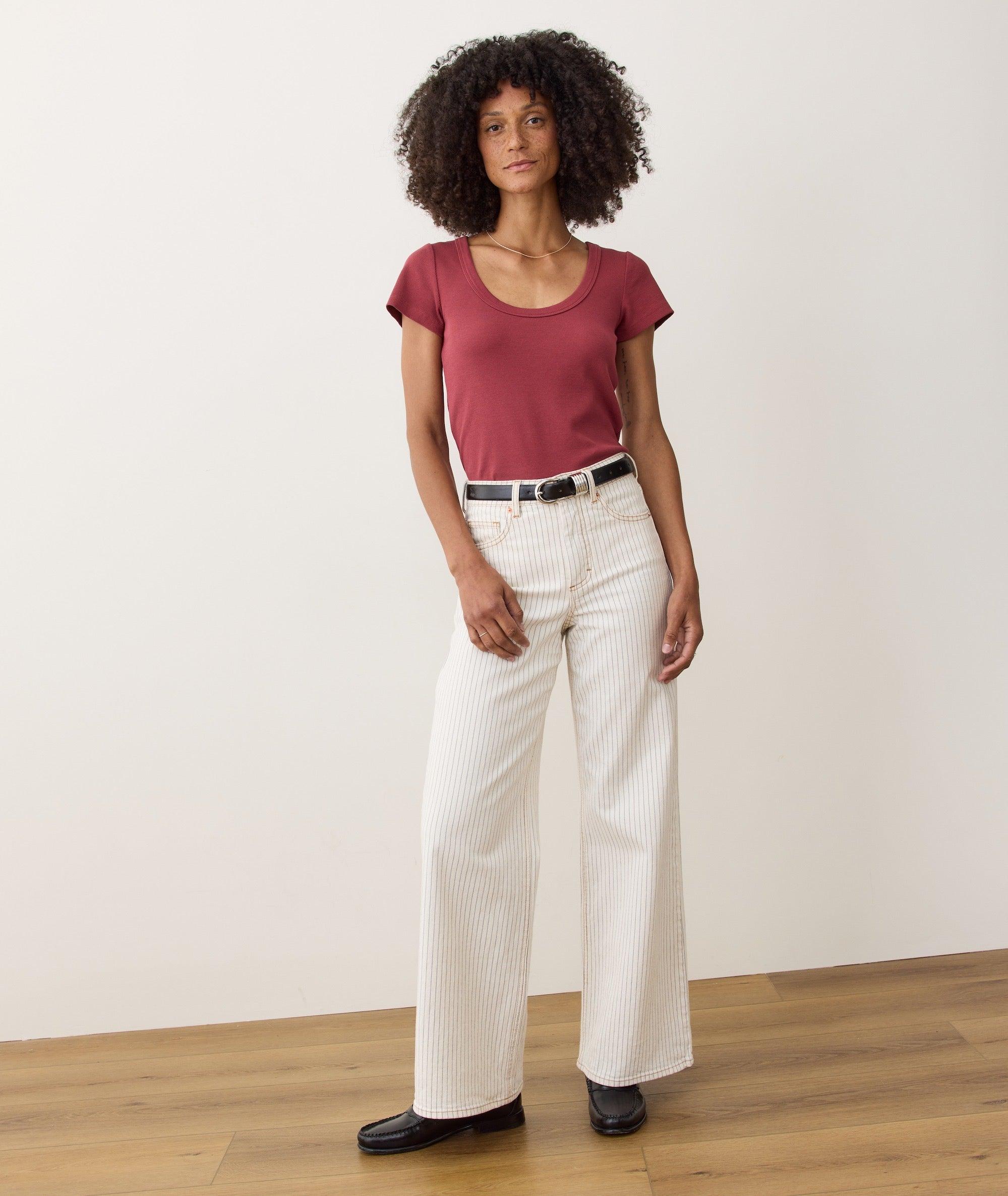 Lexi Rib Sun-In Scoop Tee Product Image
