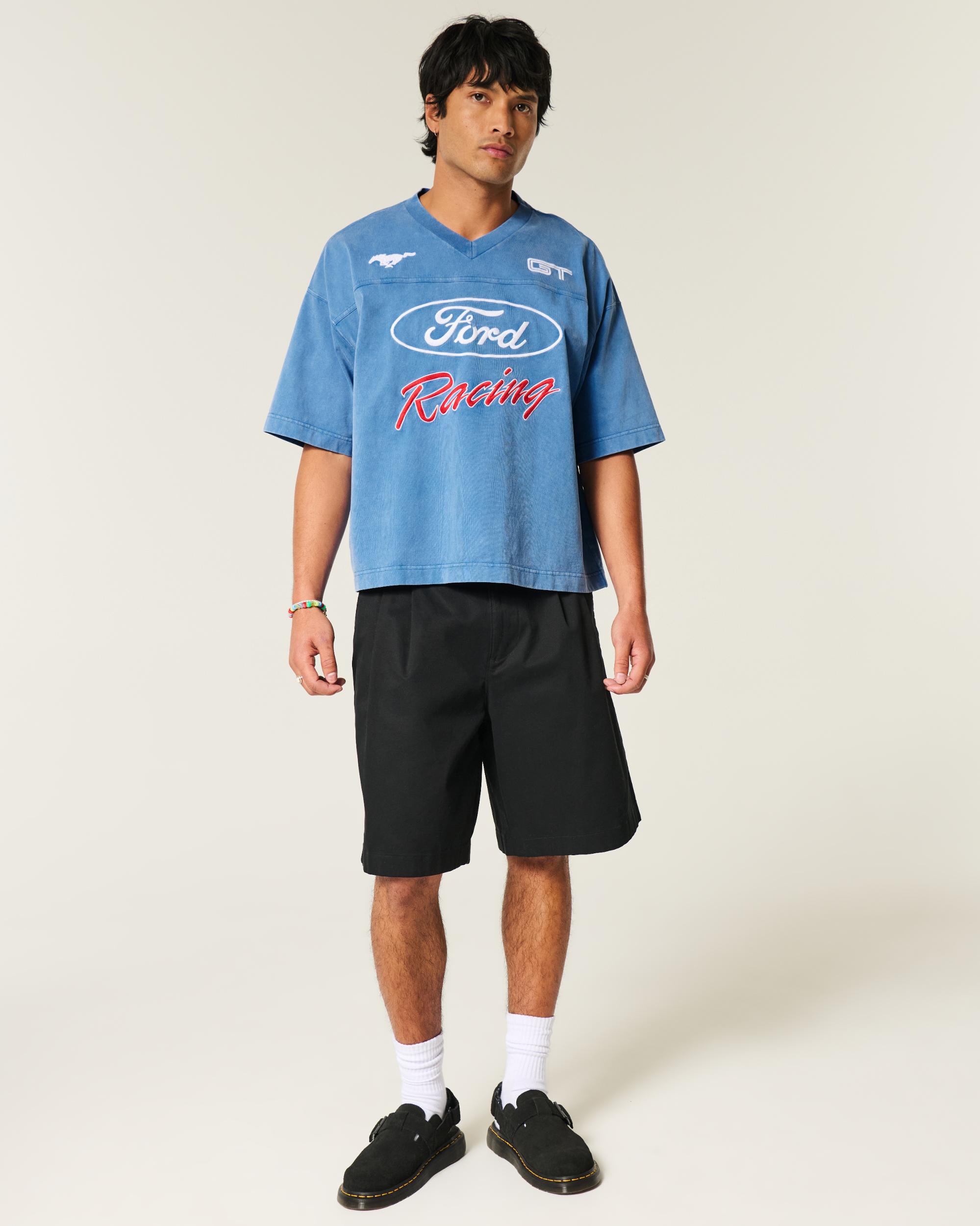 Baggy Heavyweight Crop Ford Graphic Tee Product Image