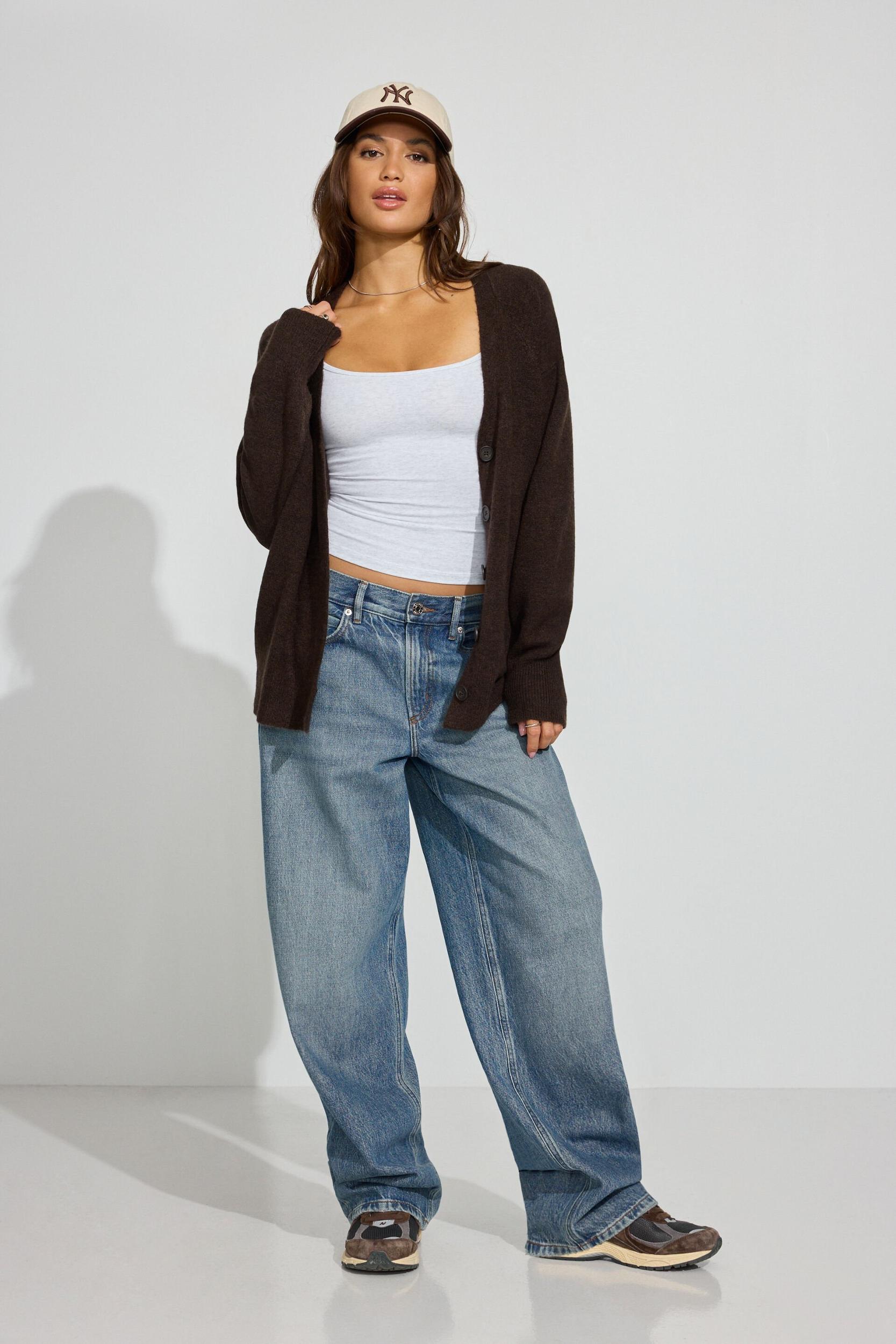 Long Sleeve Spongy Oversized Cardigan Product Image