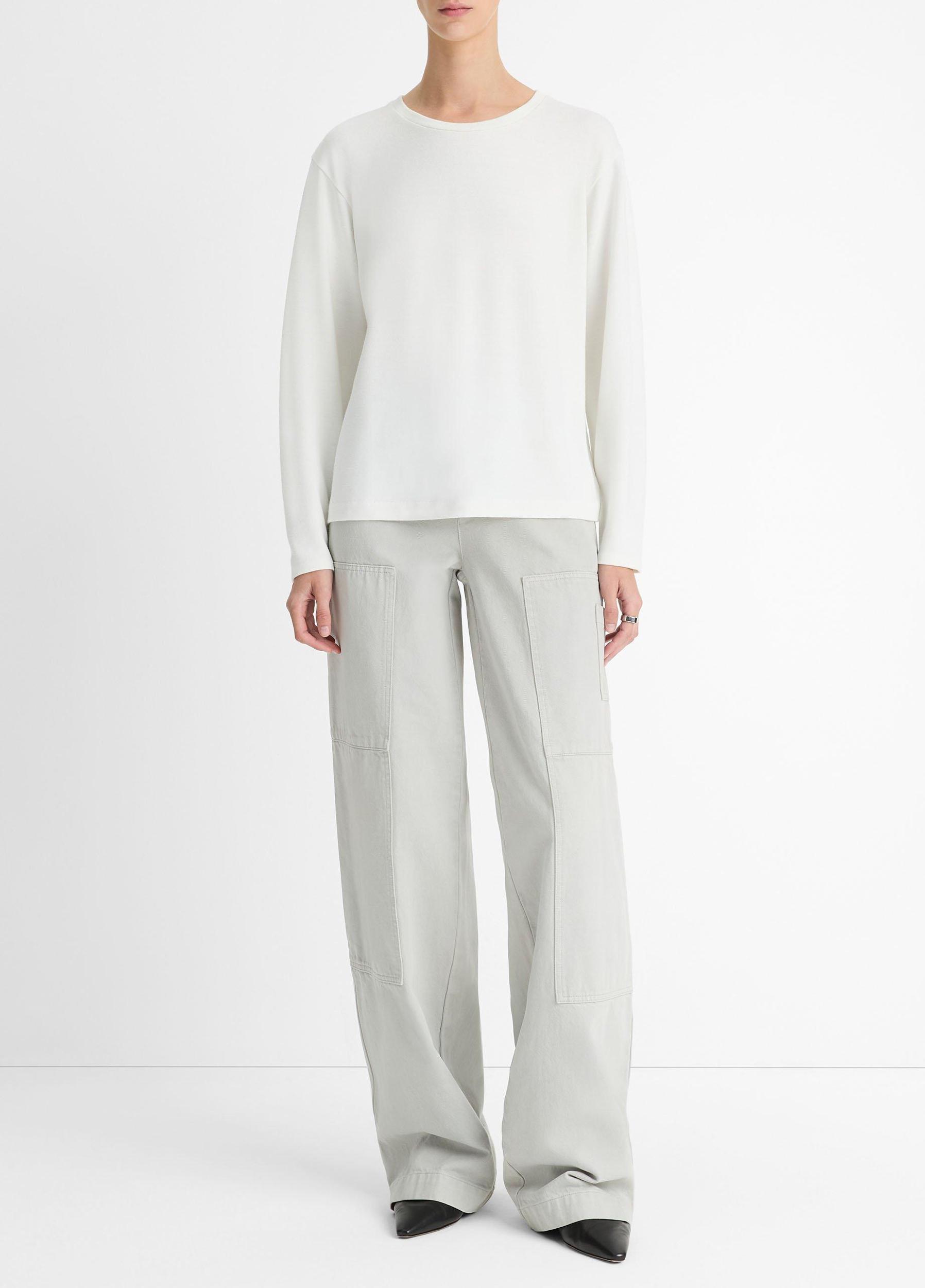 Knit Relaxed Long-Sleeve T-Shirt Product Image