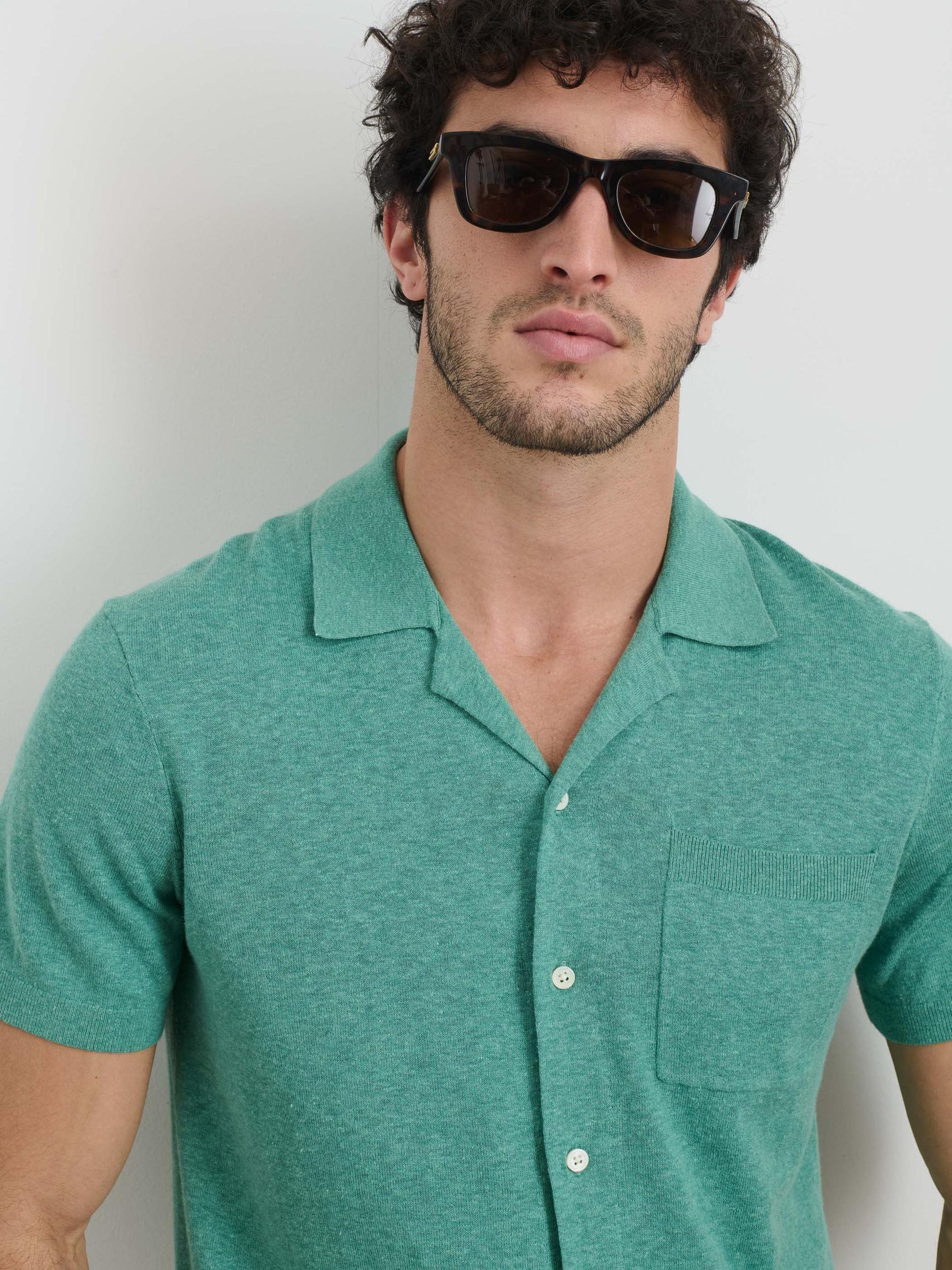 Aldrich Knit Shirt in Hemp Cotton Product Image