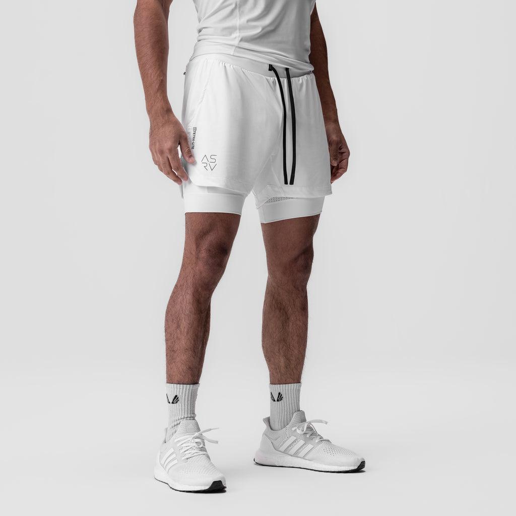 0865. Tetra-Lite® 5" Liner Short - White "Cyber"/White Product Image