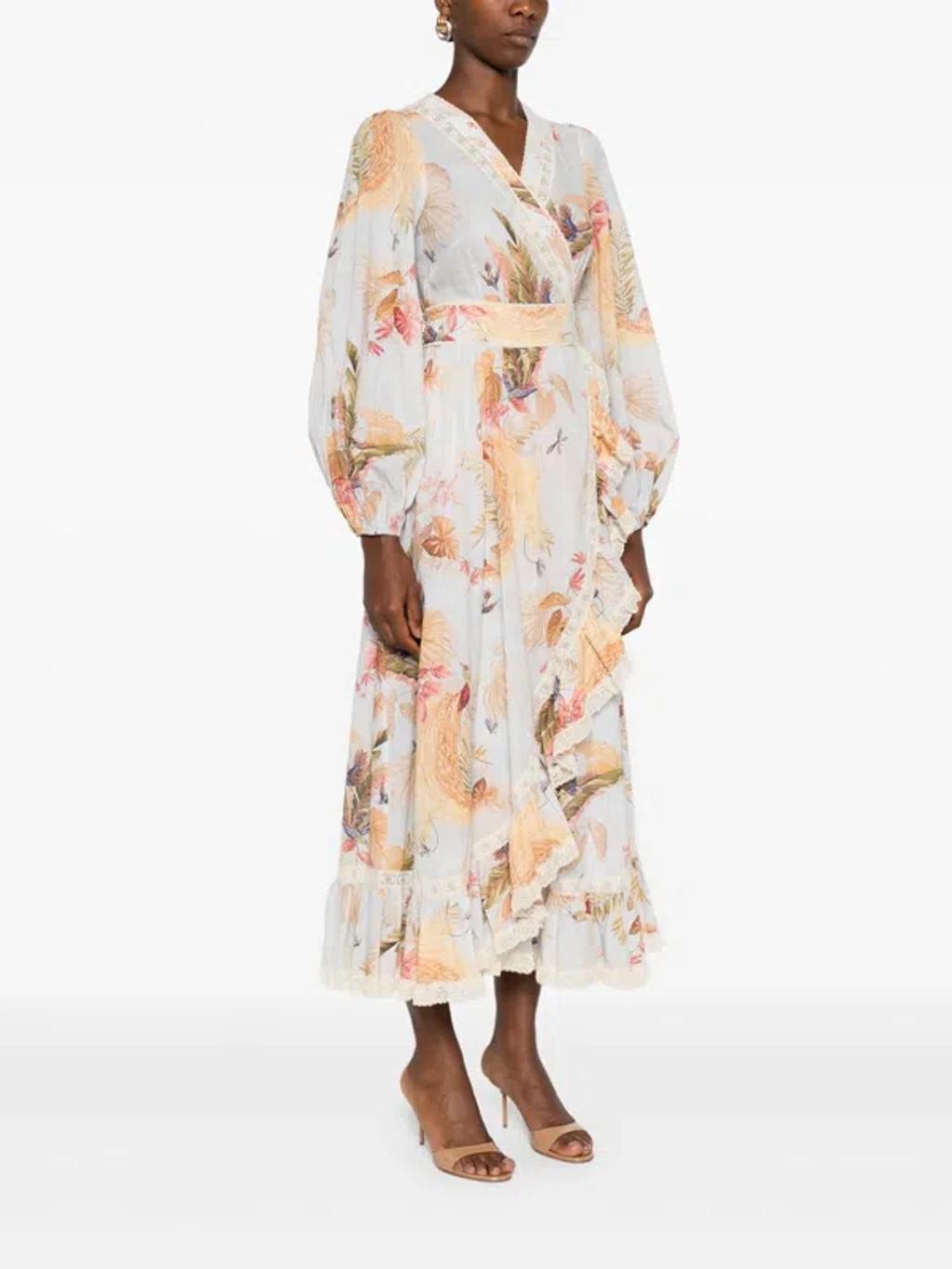 Ascension frill midi dress Product Image